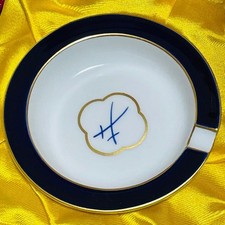 Posacenere Meissen blu cobalto