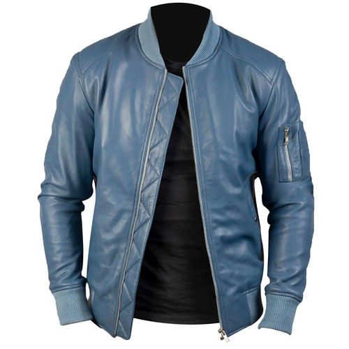 Bomber biker uomo - vera, pelle