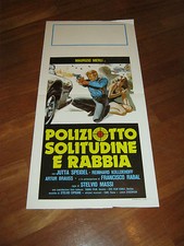 LOCANDINA,1980,Poliziotto SOLITUDINE E RABBIA MAURIZIO MERLI,STELVIO MASSI