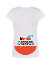 T-Shirt Donna Divertente Premaman bimbo bimba sopresa idea regalo simpatica