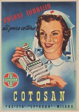 A101-COTONE IDROFILO COTOSAN-PUBBLICITA' ILLUSTRATA DA SCCARIONI