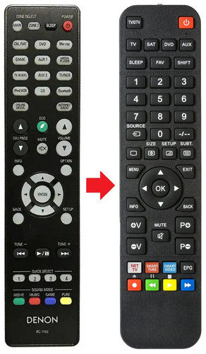 Telecomando adatto per denon - telecomando,