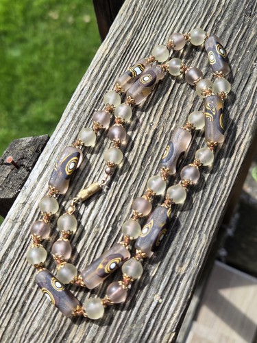 Collana vintage vetro - collana,