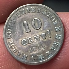 NAPOLEONE RE D' ITALIA 10 CENTESIMI 1811 MILANO MISTURA COIN