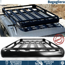 Bagagliera PORTAPACCHI Tetto per Jeep Cherokee KK KJ Cestello in ALLUMINIO Nero