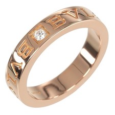 Anello essenziale BVLGARI B.zero1 K18 oro rosa/diamante #5,6 (taglia USA) 6,6 g donna