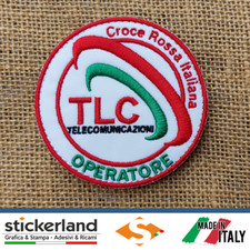 Toppa patch croce - toppa, rossa