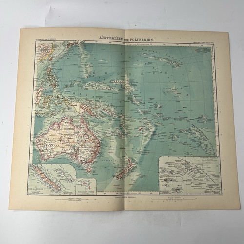 Stampa antica mappa australien - stampa,