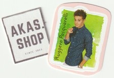 Mini adesivo tedesco Ruggero Pasquarelli BRAVO 2017 ESTREMAMENTE RARO attore tagliato a mano