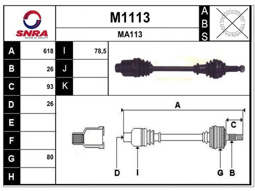 Albero motore mazda 323 c - f,