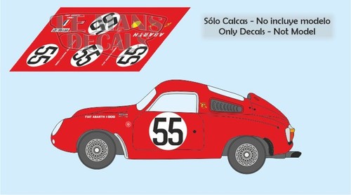 Decals abarth 1000 - decals, sp