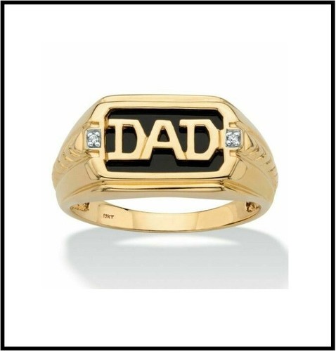 Anello uomo papà onice nera