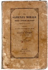 SAPIENZA MORALE DEGLI ANTICHI