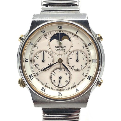 Seiko moon phase chrono - moon,