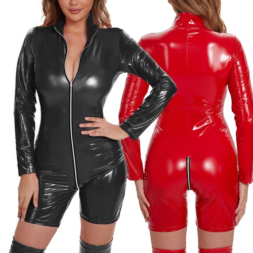 Body donna gatto pelle pvc - body,