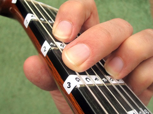 Chitarra classica note tasti - note,