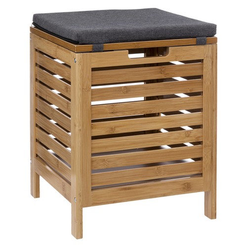 Sgabello bagno bamboo con - bagno,