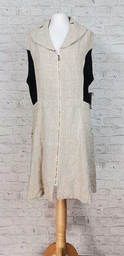Cappotto donna smanicato lino