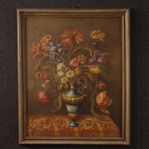 Dipinto vaso fiori olio - fiori, ad