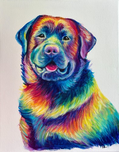 Arte originale cane - arte, originale,