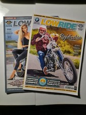 riviste moto LOW RIDE MAGAZINE 2 riviste Lugl Ago2024 - custom harley davidson 