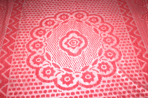 Copriletto vintage ciniglia - copriletto,