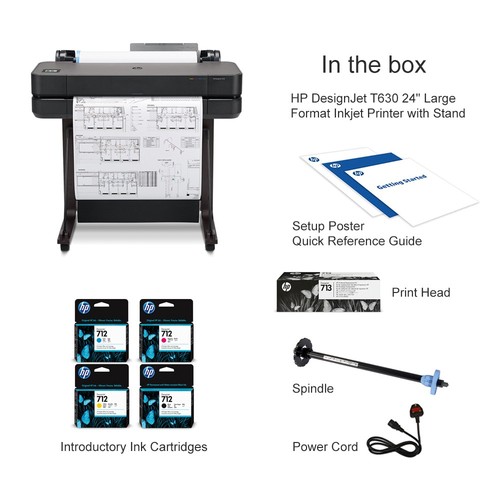 Designjet t630 size 24 - hp, 24"
