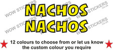 2 adesivi Nachos street food