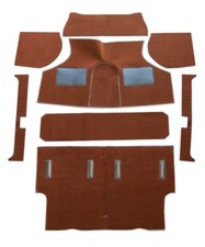 Set tappeti interni con supporto Autunno Foglia Carrelli Assia adatti ad Austin Mini 1959-93