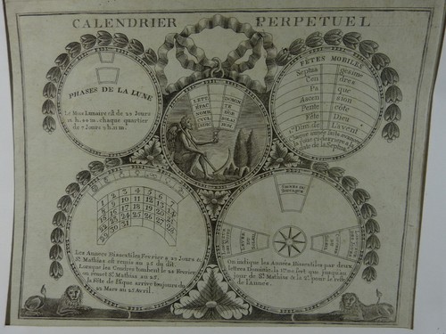 Calendario perpetuo antico - calendario,