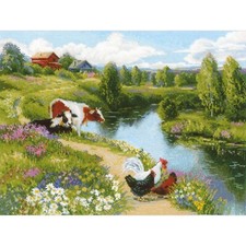 Kit A Punto Croce Riolis Al Bordo Del Fiume 2101