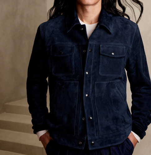 Giacca camionista uomo blu