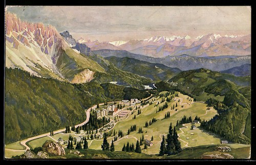 Cartolina carezza lago - carezza, al