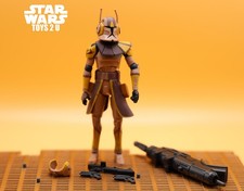 FIGURINA STAR WARS 2008 ANIMATA CLONE WARS COMANDANTE JET CLONE TROOPER