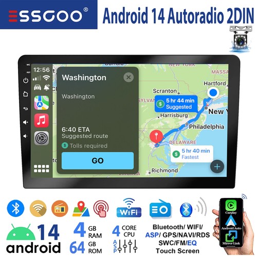 Autoradio din 64gb android - 2,