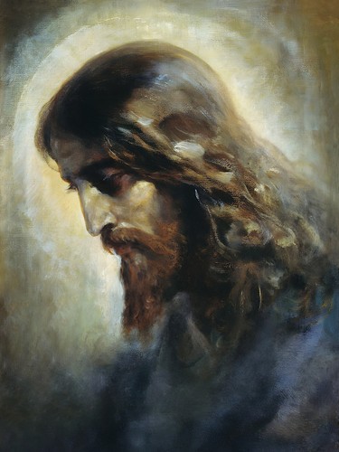 Quadro gesù cristo testa - testa, di