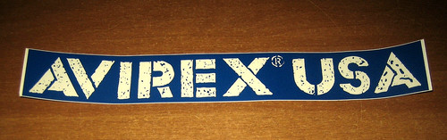 Adesivo avirex usa - adesivo,