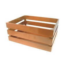 real wooden box natural color