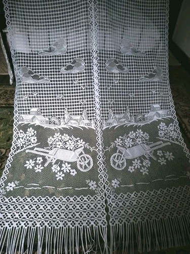 Tende vintage pizzo francese - pizzo,