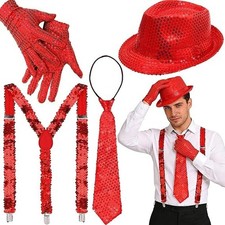 Set Accessori Rossi Paillettes