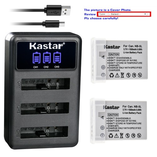 Kastar battery triple - triple, charger