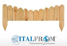 Bordura Steccato Arco Inverso all'Inglese per Aiuole Giardino in Legno di Pino