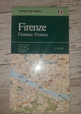 CARTA STRADALE FIRENZE CARTINA FIRENZE SCALA 1:12500 PIANTE DI CITTà TOURING CLU