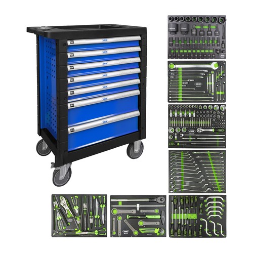Carrello con cassetti blu - carrello,