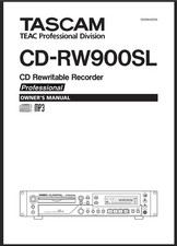 Tascam CD-RW900SL Manuale di
