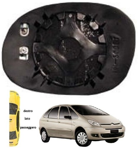 Piastra specchio retrovisore - piastra,