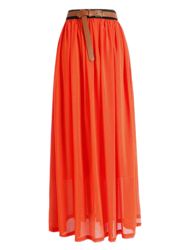 Arancione maxi abito lungo - |,