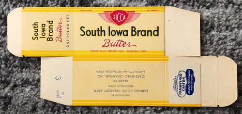 Scatola burro vintage south - scatola,