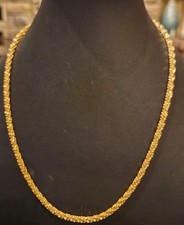 Collana in corda placcata oro