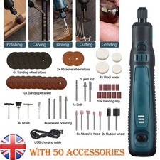 Mini Trapano Elettrico Ricaricabile Senza Fili Smerigliatrice Penna Incisione Kit Utensili Rotanti